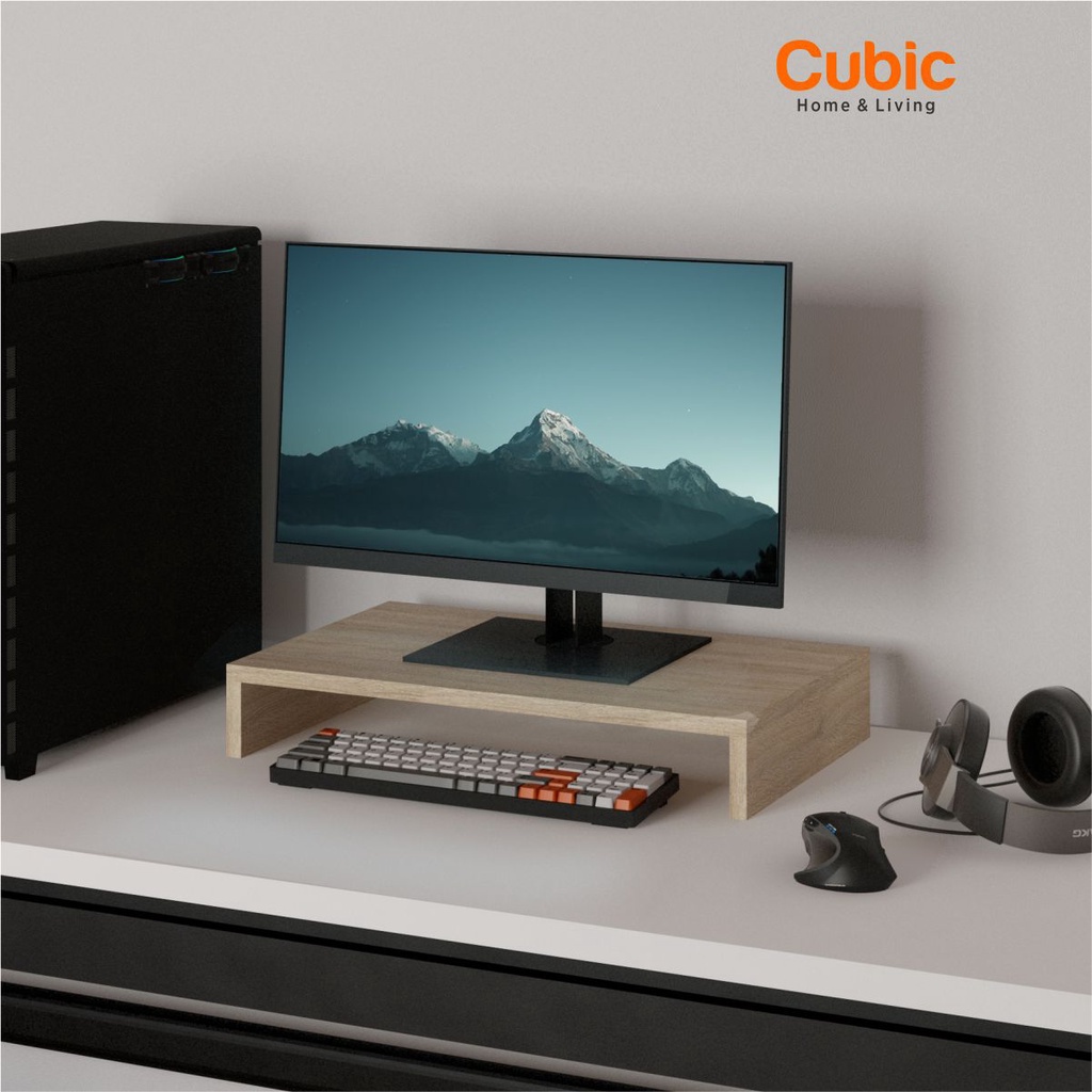 Jual Cubic Alas Monitor Minimalis / Tatakan Laptop / GENIO AM 50 ...
