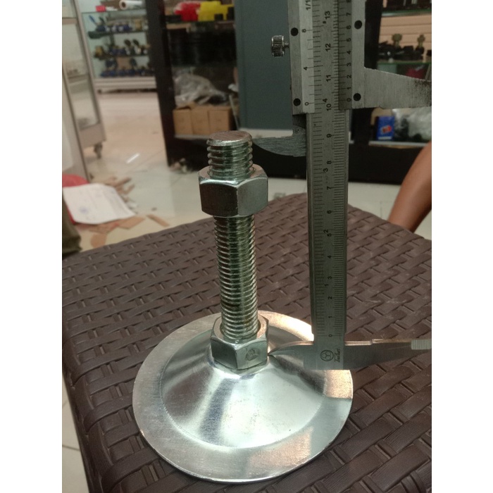 Jual 1 Pcs Kaki Adjuster conveyor M14 x 10cm Karet/Foot Adjuster Table ...