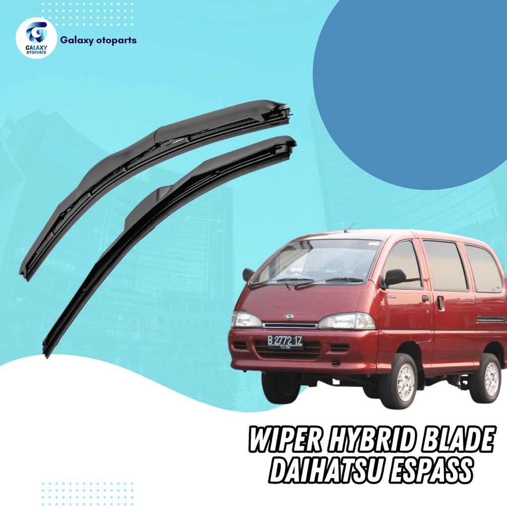 Jual Set Pcs Wiper Hybrid Blade Daihatsu Espass Model Hybrid Set Kiri Dan Kanan Tanpa