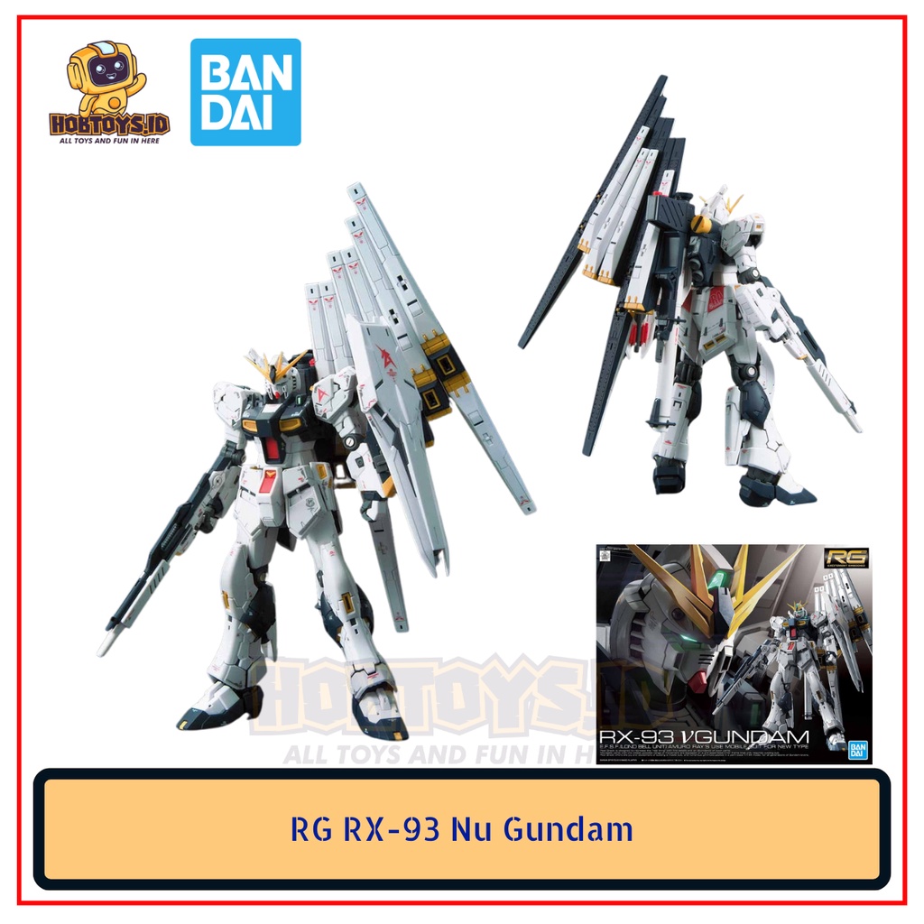 Jual Bandai Gunpla Model Kit RG RX 93 Nu Gundam | Shopee Indonesia