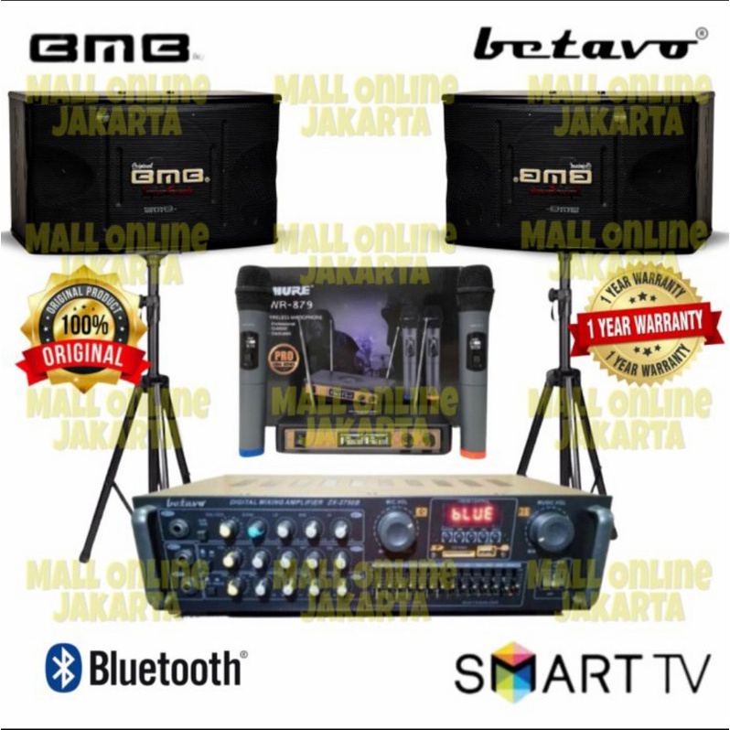 Jual Paket Karaoke Set BMB 12inch original SoundSystem Betavo | Shopee ...