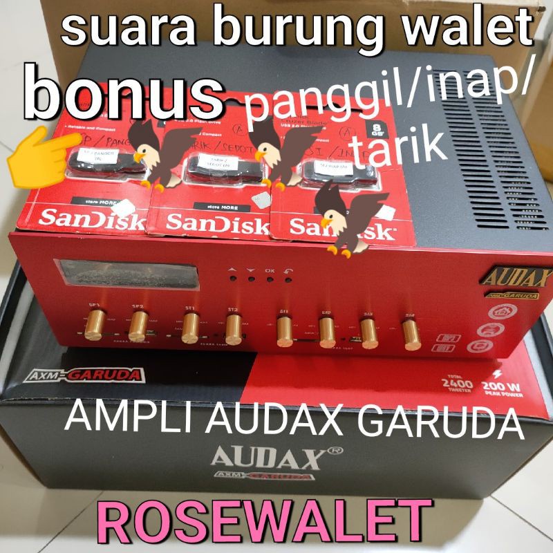 Jual Audax Ampli Axm Garuda Versi Terbaru Original Suara Panggil Inap Tarik Shopee Indonesia