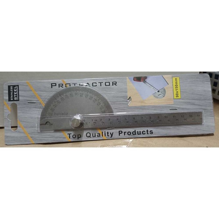Jual Protactor Penggaris Siku Ukur Sudut Busur Jangka Derajat Drajat ...