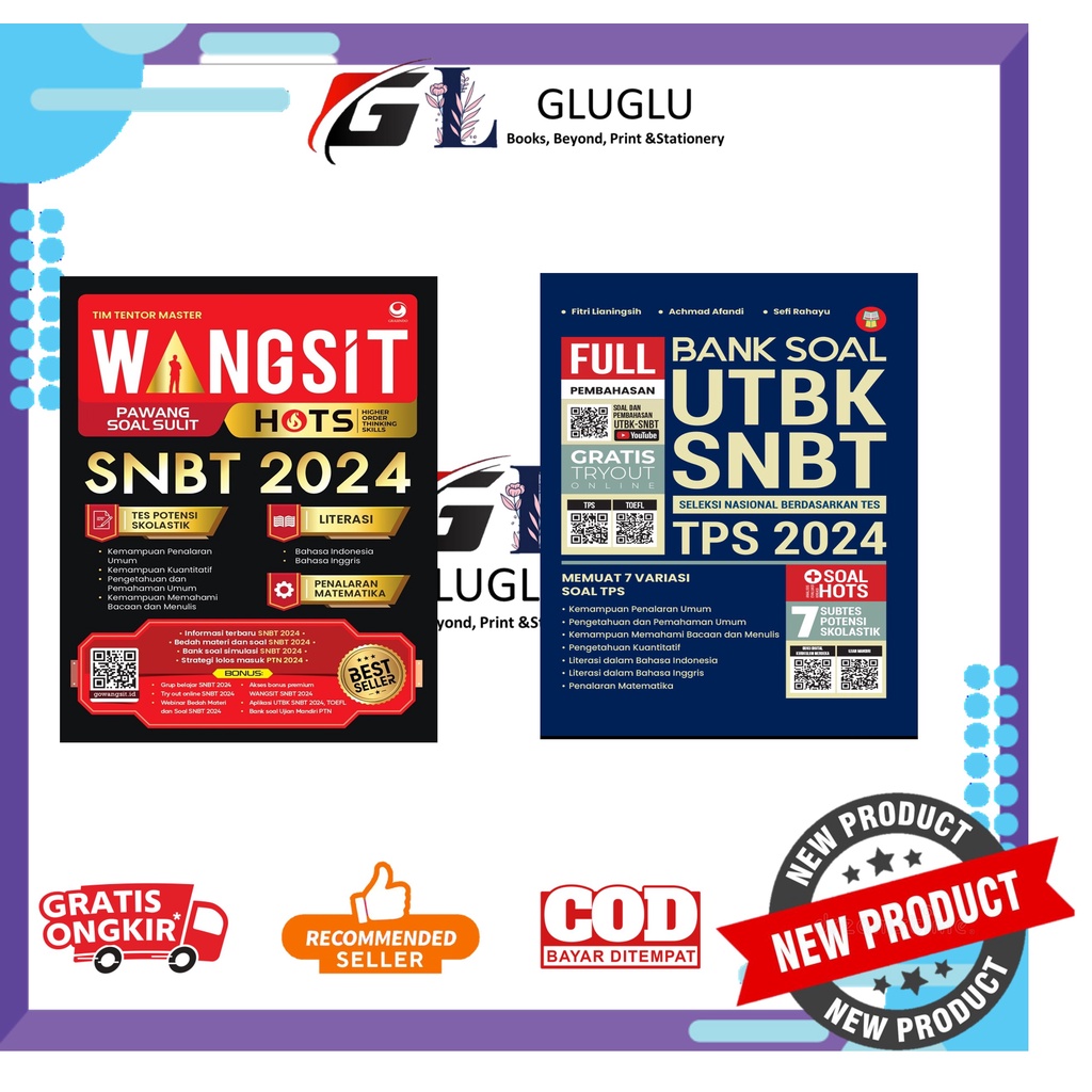 Jual Buku Wangsit & Bank Soal UTBK SNBT TPS 2024 ( Paket 2 Buku ...