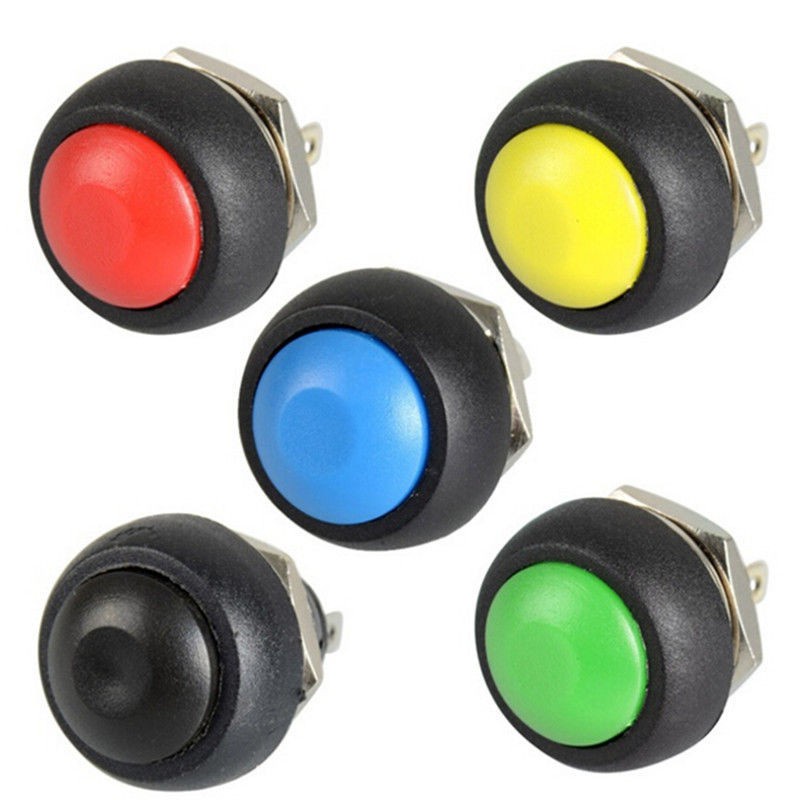 Jual Tombol Saklar Push On 12mm Warna Momentary Round Switch Saklar Bel ...