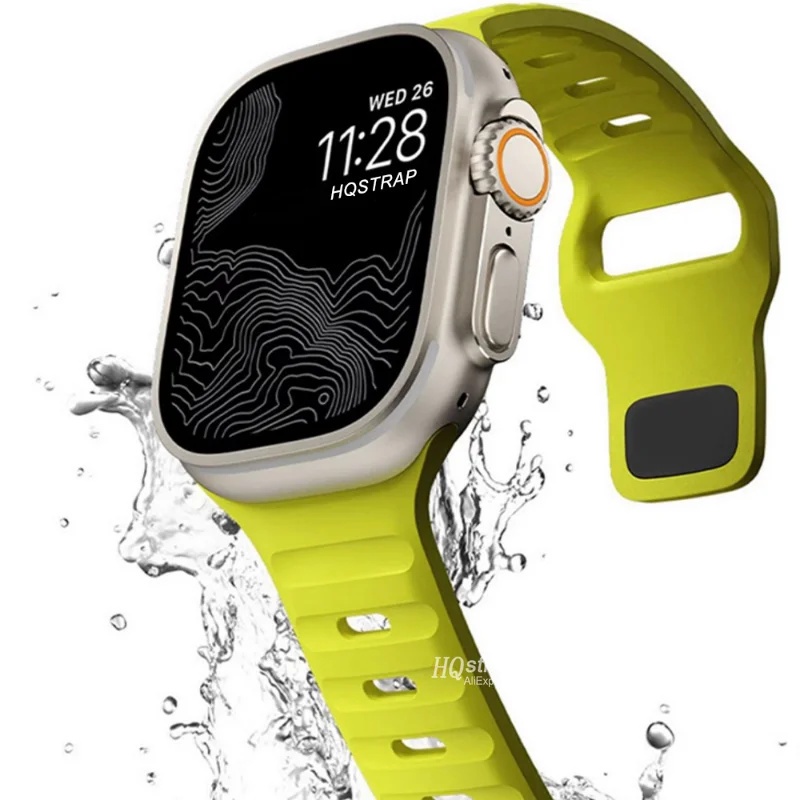 Jual Soft Silicone Strap For Apple Watch Ultra 2 Ultra Series 9 8 7 6 