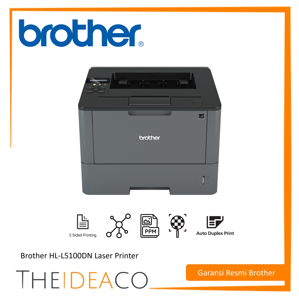 Jual Printer Brother HLL5100DN Monochrome + Duplex Garansi Resmi