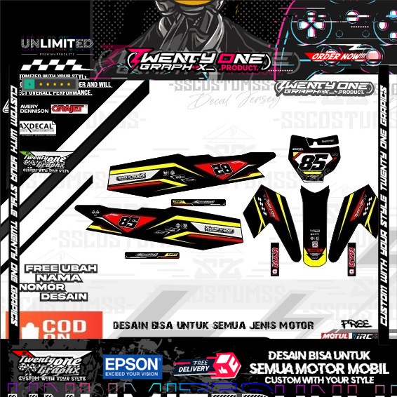 Jual Rbt decal rbt rct vega new 0822 ⭐JUPITER VEGA NEW motor trail REVO ...