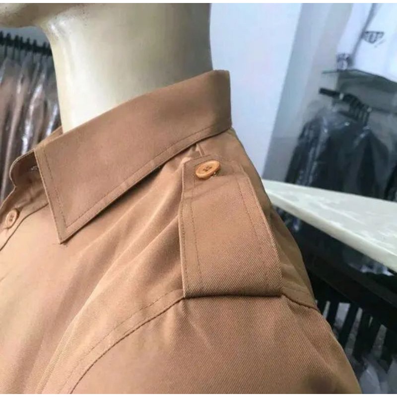 Jual SERAGAM KHAKI PEMDA COKLAT TUA 100% Ori KUALITAS PREMIUM BAHAN ...