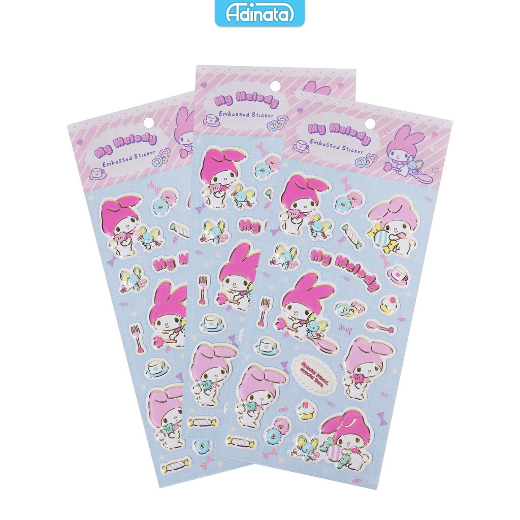 Jual My Melody Embossed Stickers 2313-6169 - Adinata / Sticker | Shopee ...