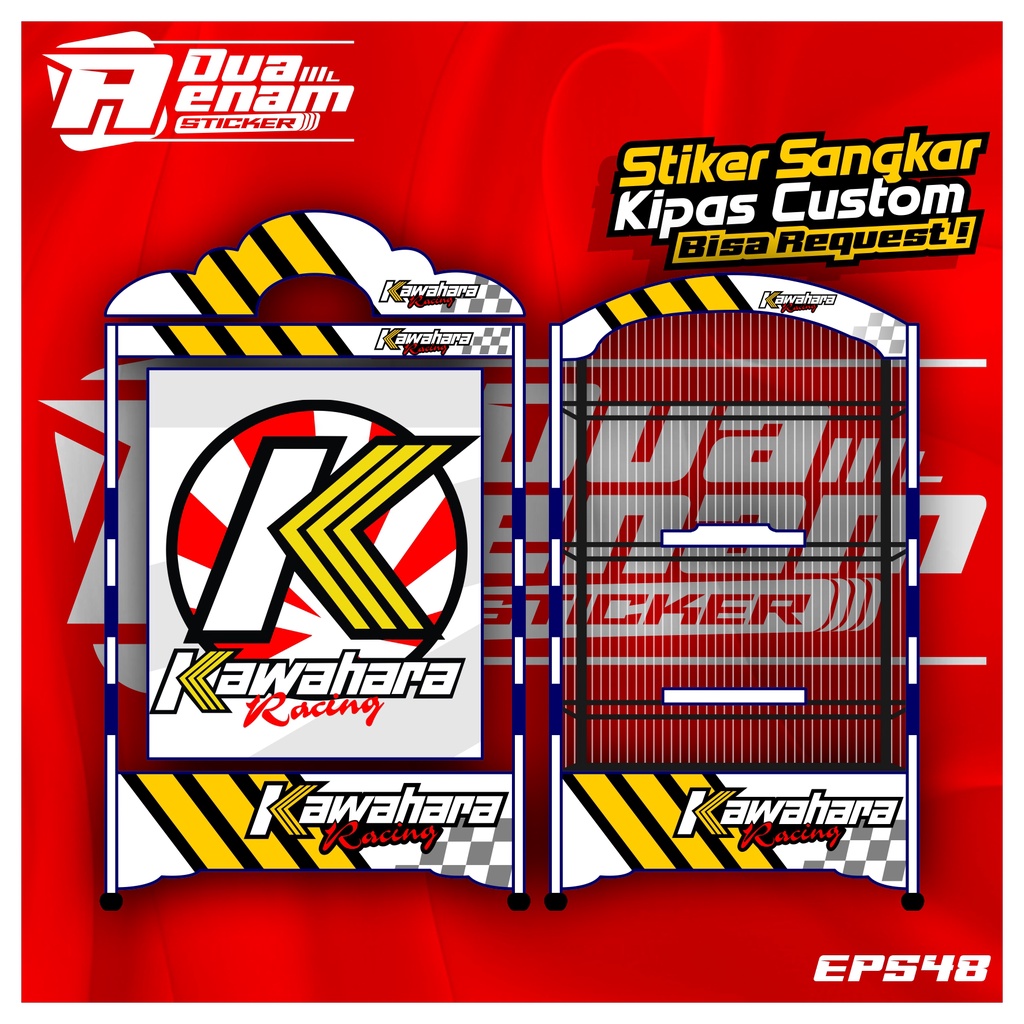 Jual STIKER SANGKAR KIPAS / KOSAN / KOPER. STIKER DECAL KANDANG BURUNG ...