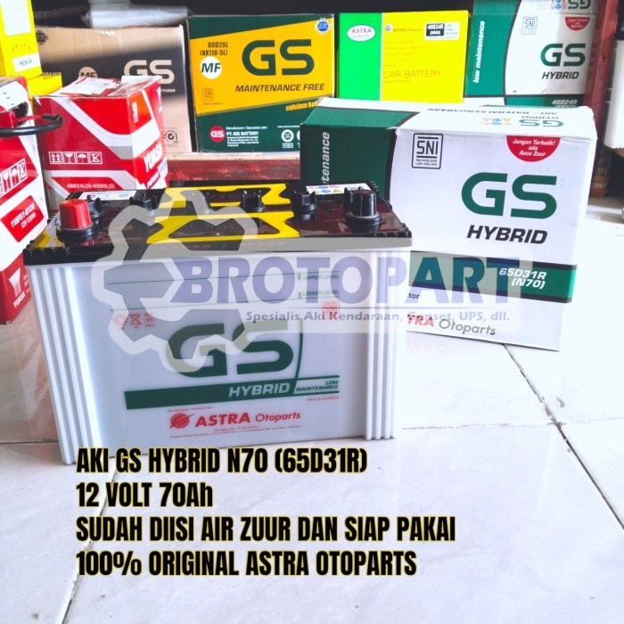 Jual Aki Mobil Isuzu Elf Truk NHR 55, Dmax, Proton Wira Accu GS Hybrid