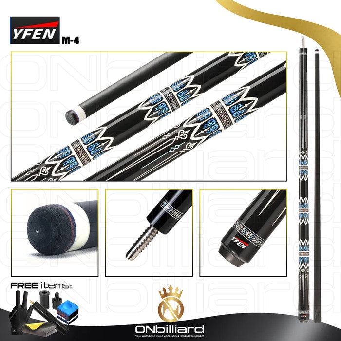 Jual Stik Billiard Carbon Yfen Cue Stick Play Set M1 M2 M3 M4 M4