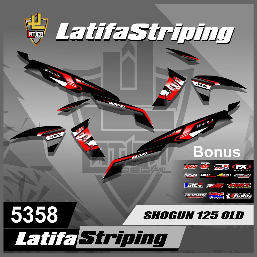 Jual Sticker Striping Motor Shogun 125 R - Sticker Lis Variasi Motor ...