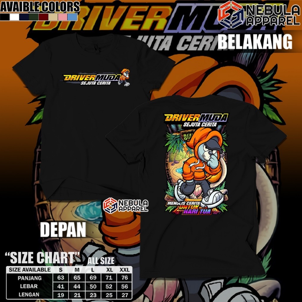 Jual RAN STORE - [COD] KAOS T-Shirt Merchandise Driver Muda Sejuta ...
