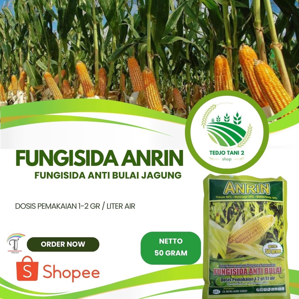 Jual pupuk fungisida anti bulai jagung Fungisida Tanaman Jagung / Anrin