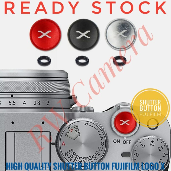 Haoge SRB-DH Pulsante Di Scatto In Metallo Convesso Grigio Per Fujifilm, Leica, Hasselblad E Altre Reflex