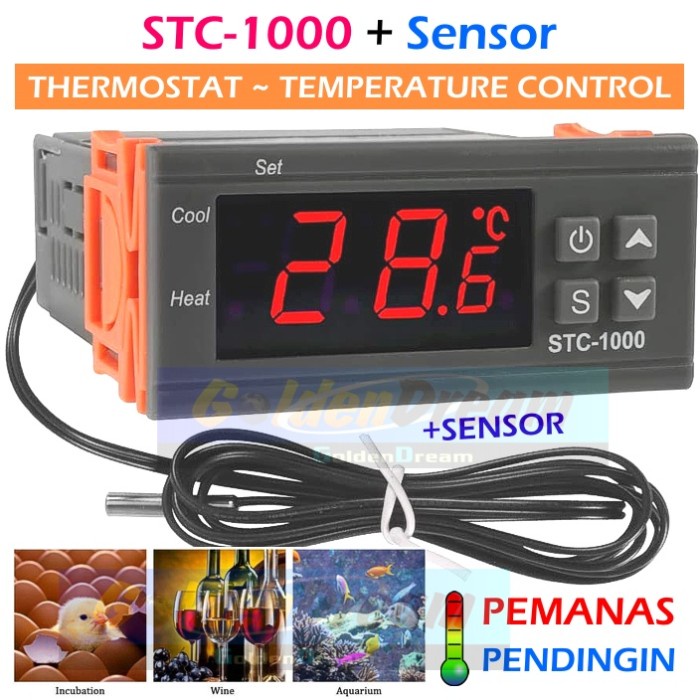 Jual STC-1000 Thermostat Pengatur Suhu Termostat STC 1000 STC1000 ...