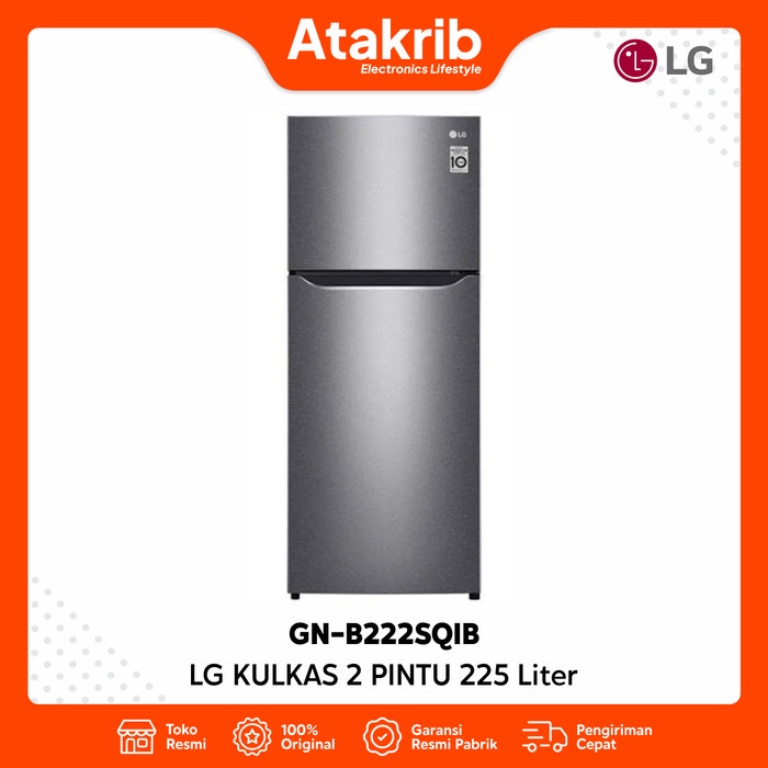 Jual LG KULKAS 2 PINTU GN-B222SQIB Smart Inverter Compressor 225L ...