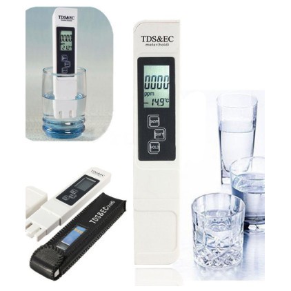 Alat Ukur Hidroponik pupuk air kolam koi TDS EC meter digital