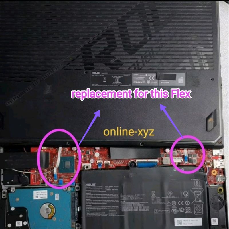 Jual kabel flexible Led Board ASUS ROG Strix G531 G531GT G531GU G531GV ...