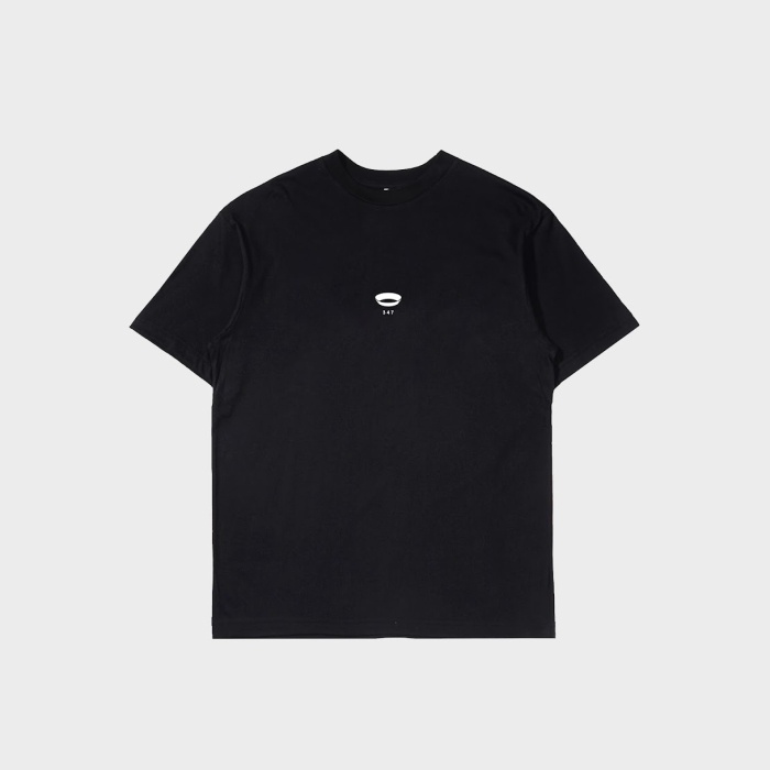UNKL347 T-Shirt Hitam Bahan Combed Motif Simpel ROOT