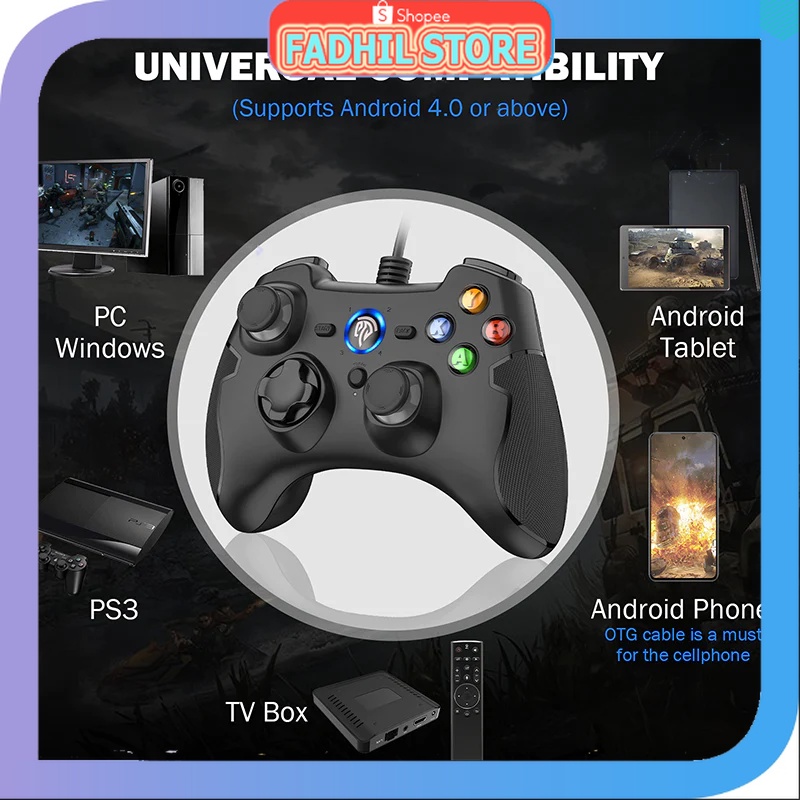 Jual FS - EasySMX Gamepad Wired Gaming Controller Dualshock for Android ...