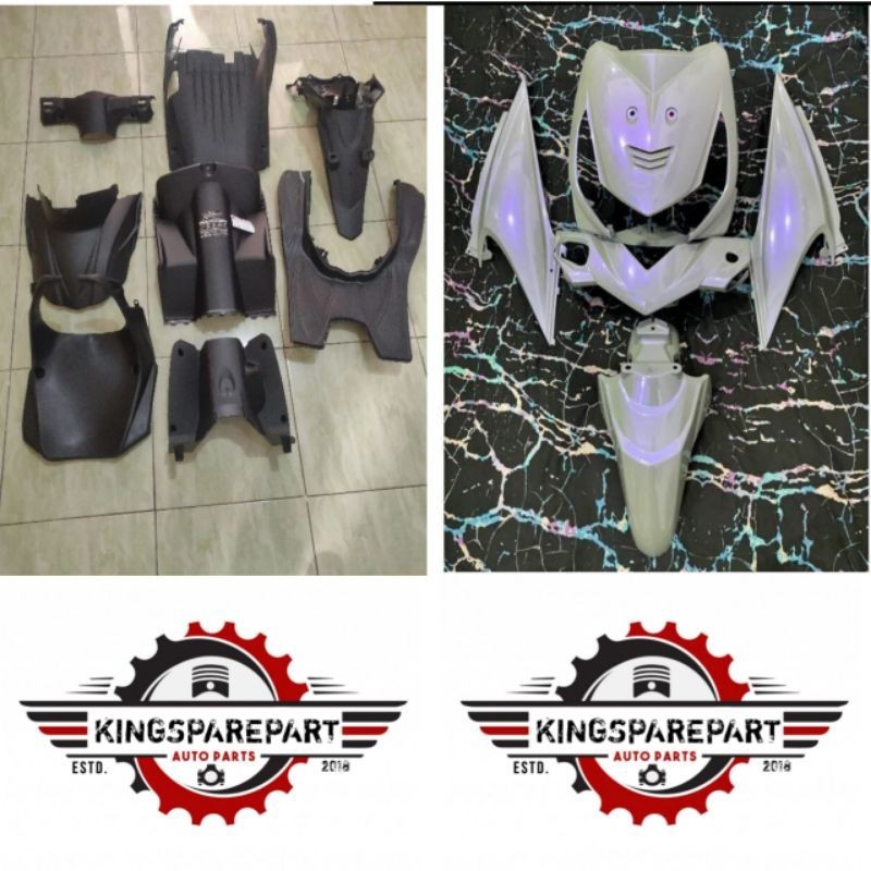 Jual Cover Body Full Halus Kasar Honda Beat Karbu Putih Lembayung Ungu Fullbody