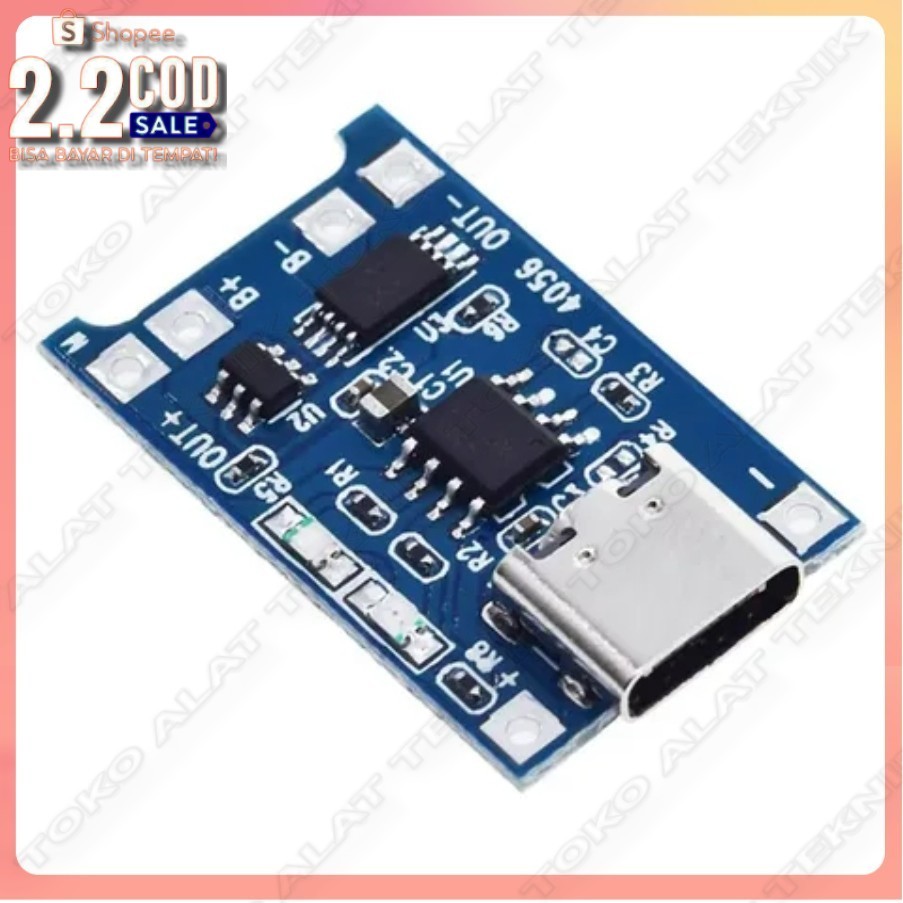 Jual [ Baru.!! ] Modul Charger Type C 5V 18650 Lithium Battery Charger ...
