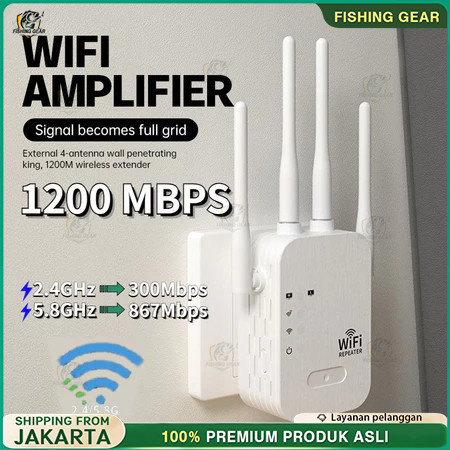 Jual 1200Mbps Dual-band 2.4G, Penguat Sinyal WiFi Penguat Router ...