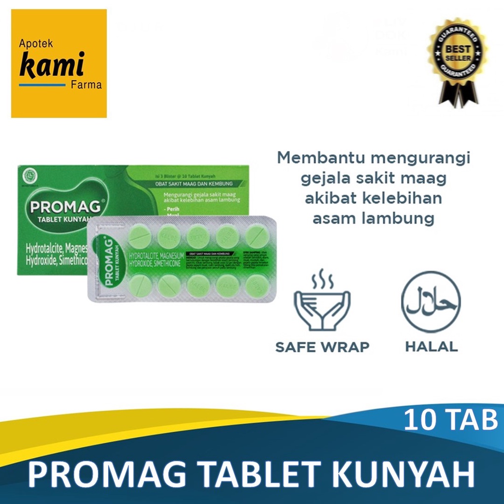 Jual Promag Tablet Strip - Obat Sakit Maag Dan Asam Lambung | Shopee ...