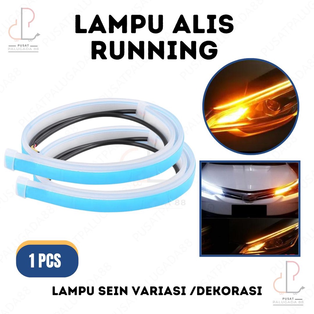 Jual Lampu Led Alis Drl Running Flexible Mobil Motor Welcome Light