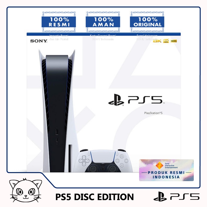 Jual PS5 Disc Edition / Version - Sony PlayStation 5 Console | Shopee ...