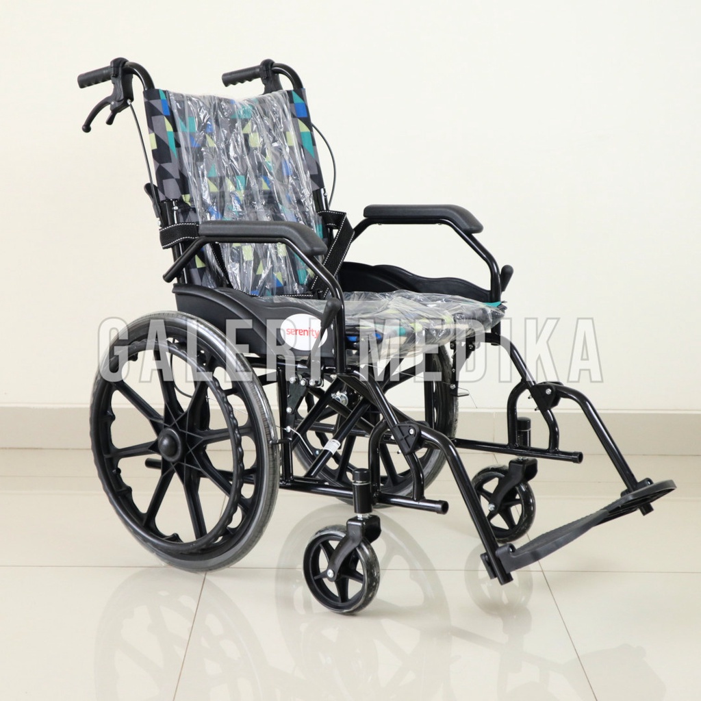 Jual Kursi Roda Serenity Sr Steel Wheelchair Khusus Gojek Shopee Indonesia