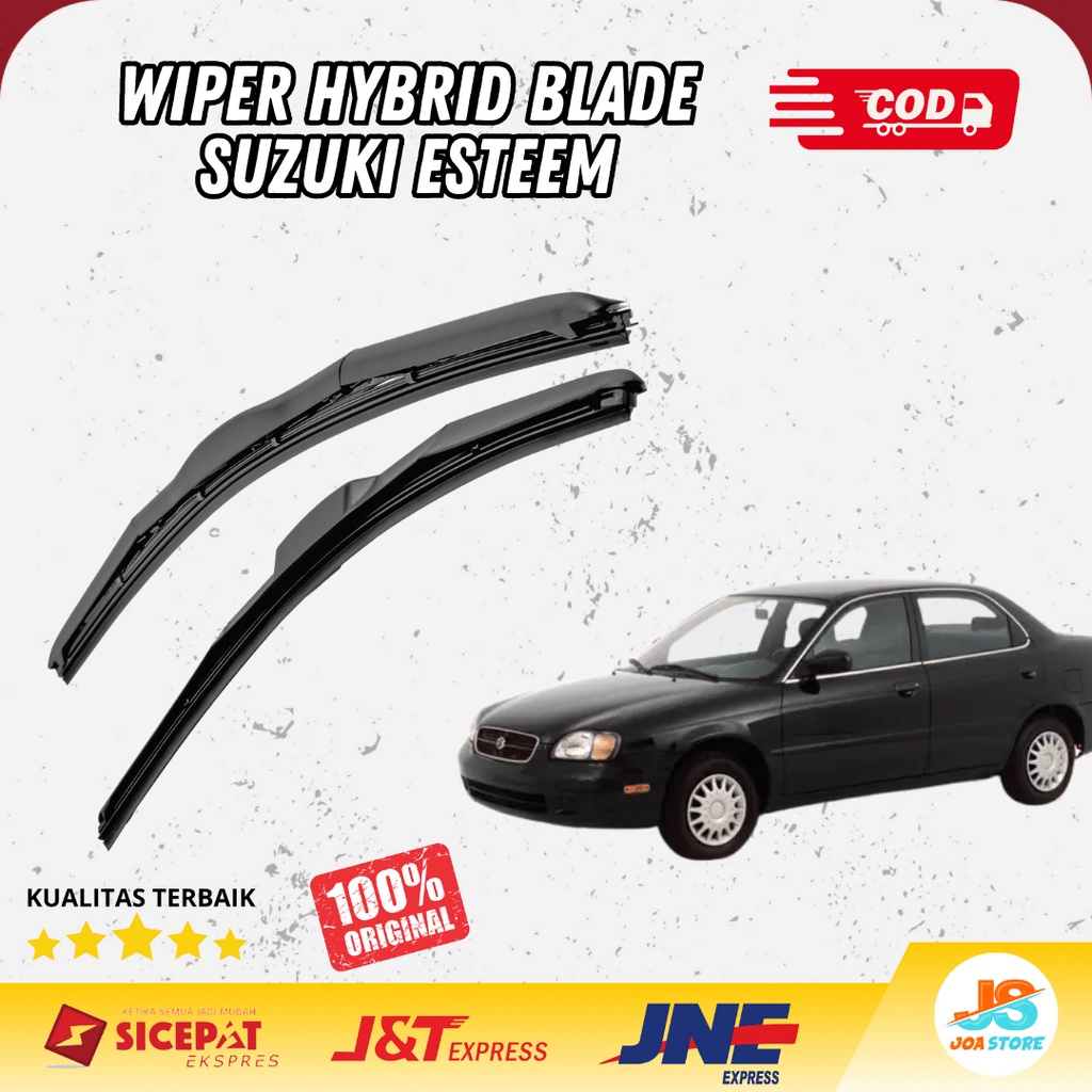 Jual Wiper Hybrid Blade Suzuki Esteem Pcs Kiri Dan Kanan Frameless Tanpa Rangka Besi Joa