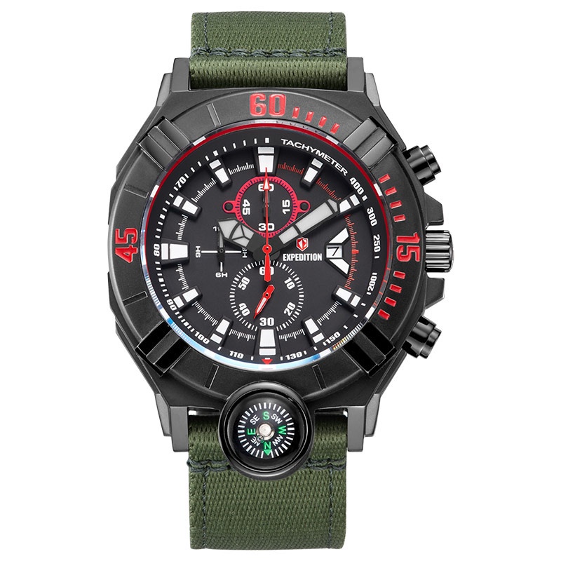 Jual Jam Tangan Pria Expedition 6772 / E6772 / E 6772 Compas Nylon ...