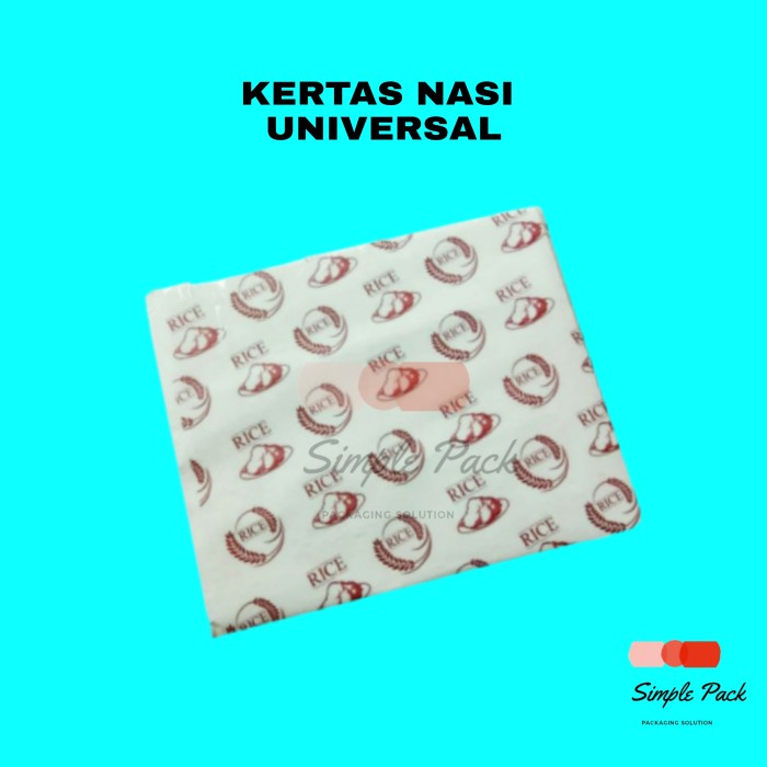 Jual Kertas Nasi KFc | Kertas Nasi CETAK | Rice Paper Wrap - putih ...
