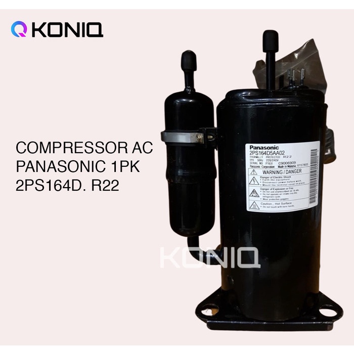 Jual COMPRESSOR / KOMPRESOR AC PANASONIC 1PK TYPE 2PS164D R22 1 PHASE ...