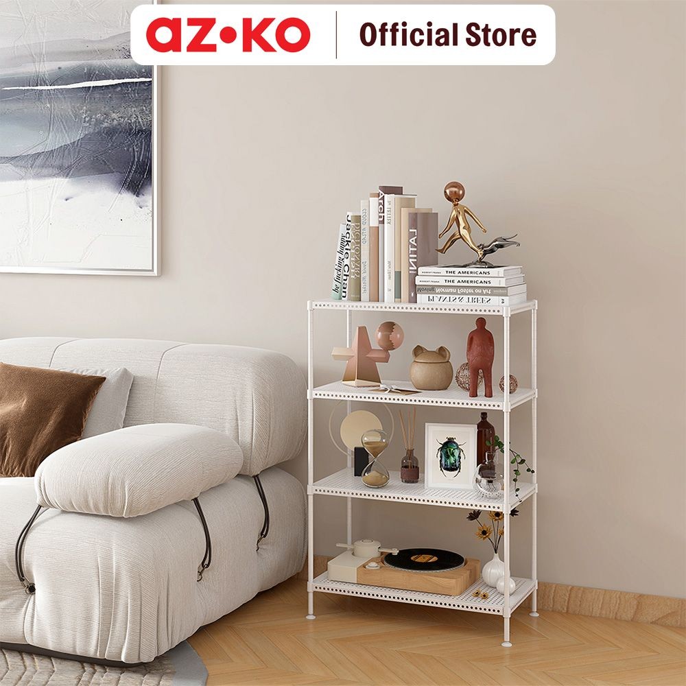 Jual AZKO Masterspace 60x30x90 cm Rak Besi 4 Tingkat Perforated - Putih ...