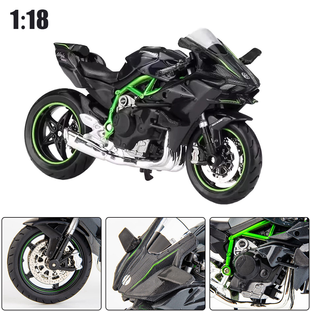 Jual Ninja H2r Kawasaki Koleksi Anak Alloy Motor Miniatur Motor Balap ...