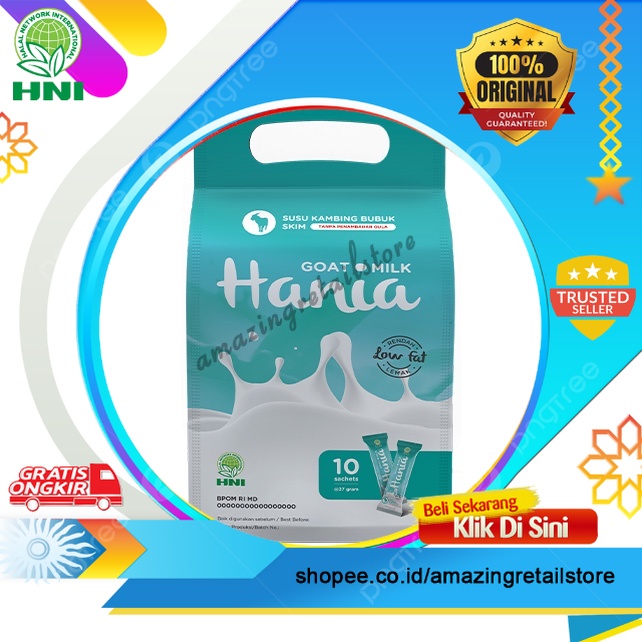 Jual Hania Susu Kambing SKIM Bubuk Renda Lemak Murni Tanpa Gula obat ...