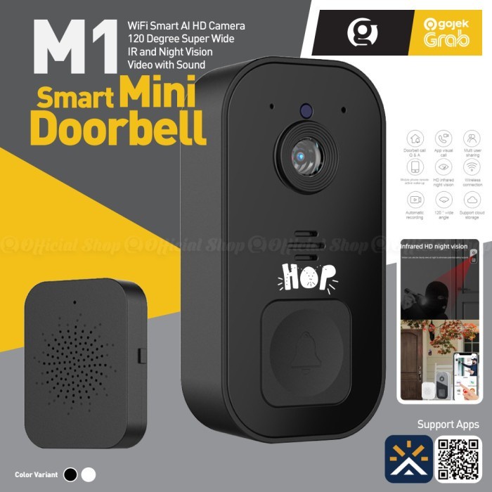 Jual Bel Rumah Smart Doorbell M1 Wireless Wifi APP Bell Pintu Intercom ...