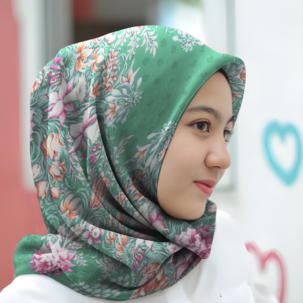 Jual Kerudung Motif Segiempat Hijabs Krudung Segi Empat Jilbab Terlaris Viral Bahan Voal 0830