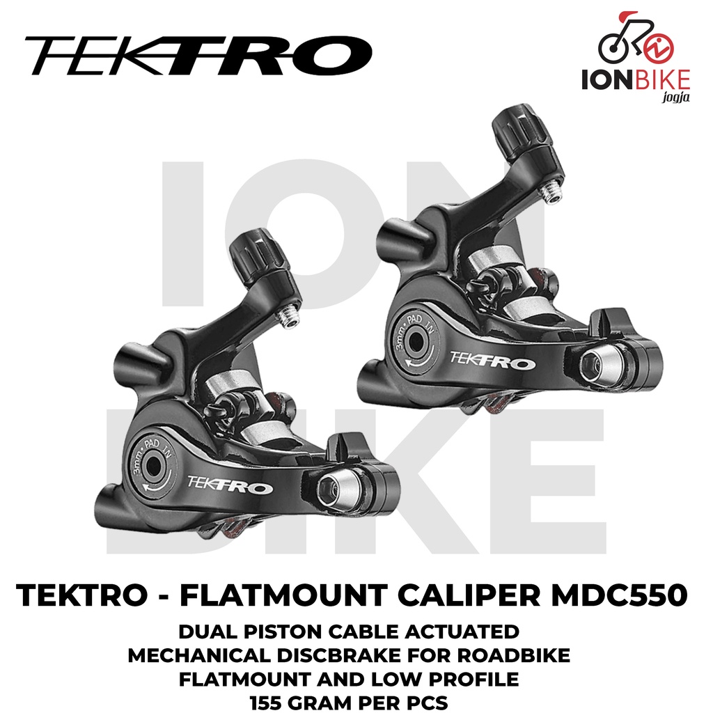 Jual Discbrake Flatmount Tektro MDC550 Mechanical Disc Brake Rem Cakram