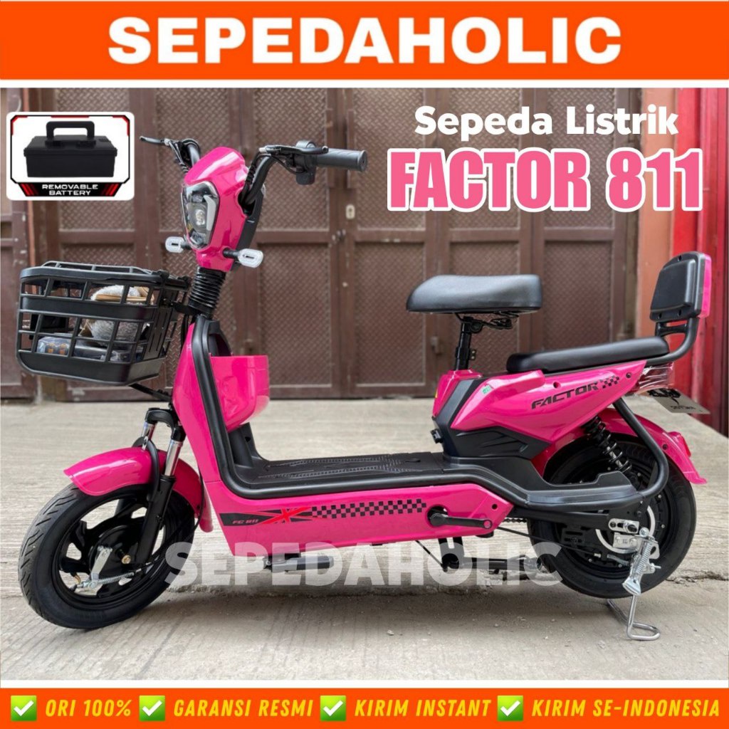 Jual Sepeda Listrik FACTOR FC 811 BY PACIFIC 500 Watt Removable Battery ...