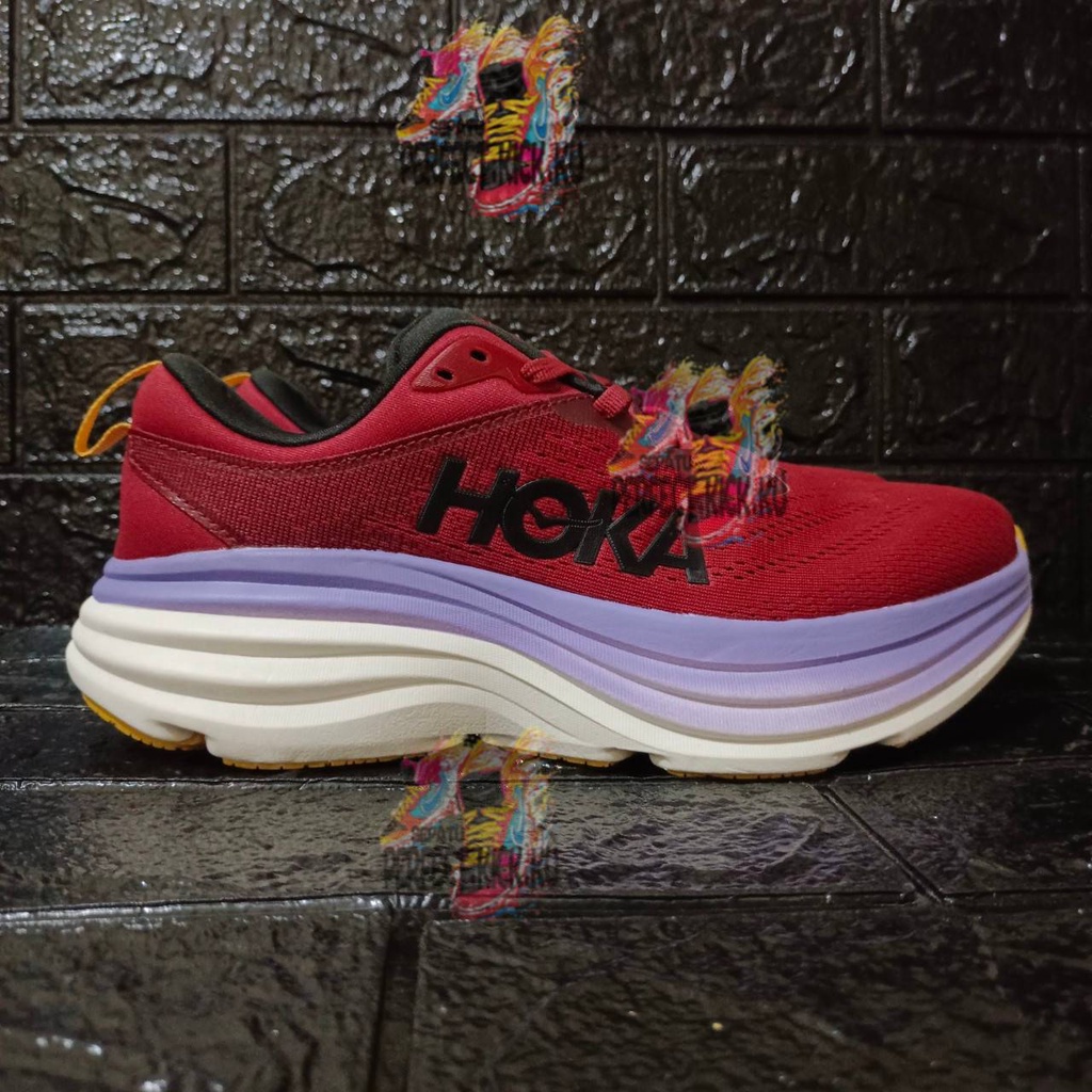 Jual Sepatu Hoka One One Bondi 8 Cherries Jubilee Pink Yarrow Shopee