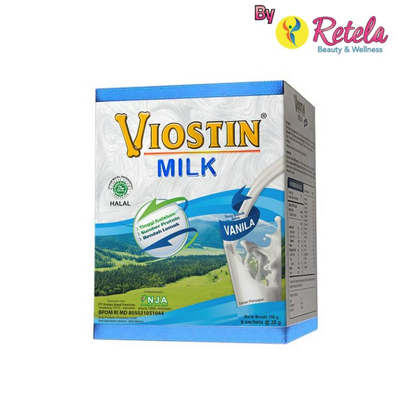Jual VIOSTIN MILK VANILA 1 BOX 6 SACHET | Shopee Indonesia