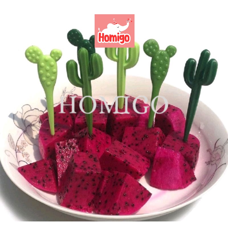 Jual Homigo Tusukan Bento Kaktus isi 6 Tusukan Bento Karakter Lucu ...
