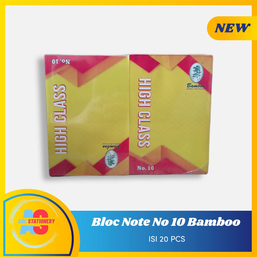 Jual Bloc Note Garis Kecil Bamboo No.10 ( Isi ) | Shopee Indonesia