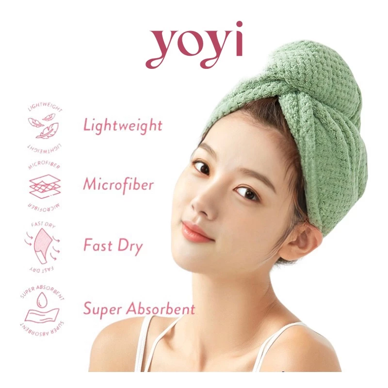 YoYI Handuk Kepala Premium / Handuk Pengering Rambut | AutoStock